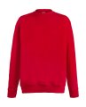 Heren Sweater Fruit of the Loom Lightweight Set-In 62-156-0 Red